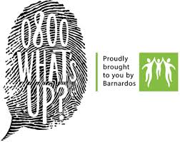 finger print with the words 0800 what's up in the middle