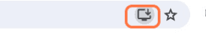 A browser bar with the Web App icon highlighted.