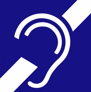 universal deaf or hard of hearing symbol