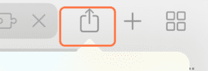 The iPhone share icon