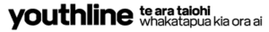 Black and while Youthline logo