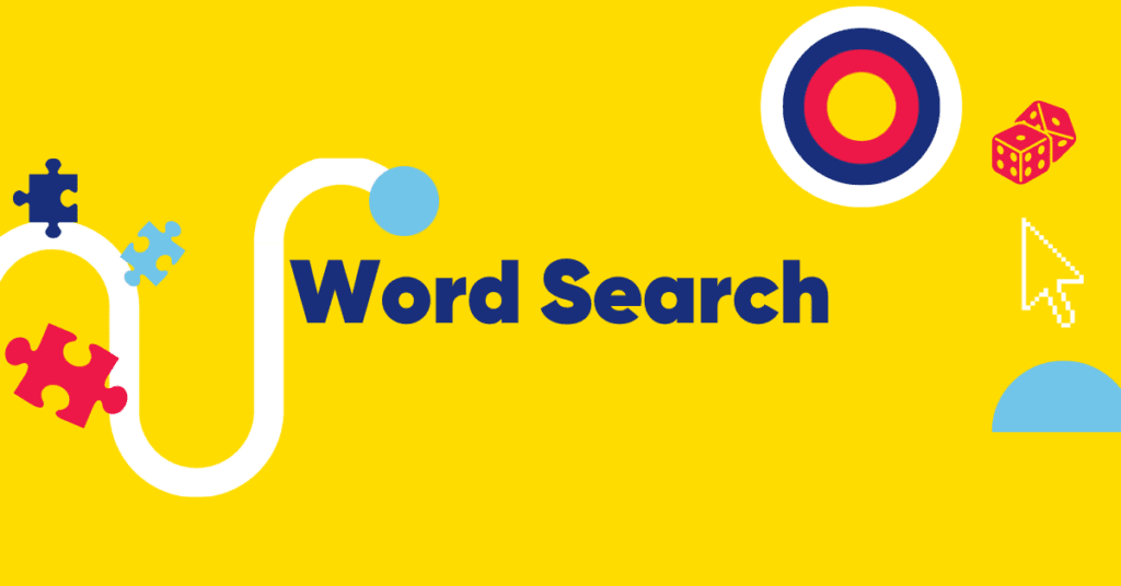 A banner that says Word Search