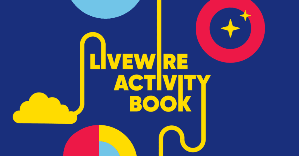 colourful banner image with the words Activity Book