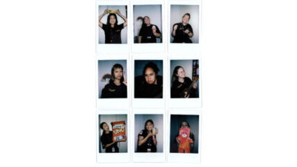Polaroids of the Westeamd team members. There are three images in each line and three lines in the image